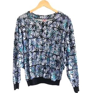 We Two | Funky vintage 80’s 100% polyester dolman balloon blouse sz 14 l…